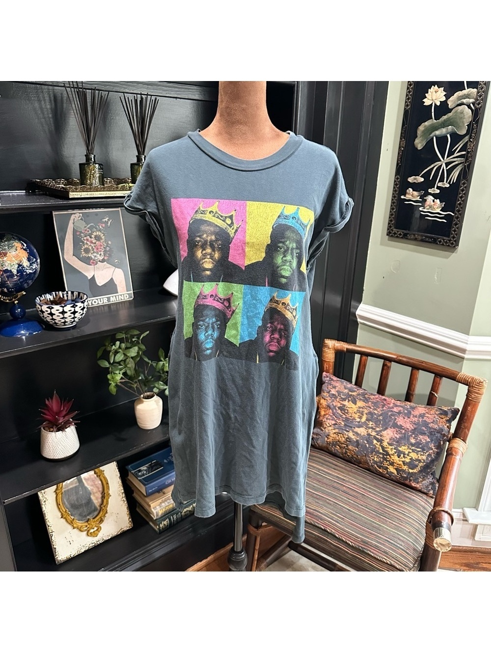 Daydreamer x Free People Notorious B.I.G. Tunic – XS – Pop Art Graphic & Hi-Low